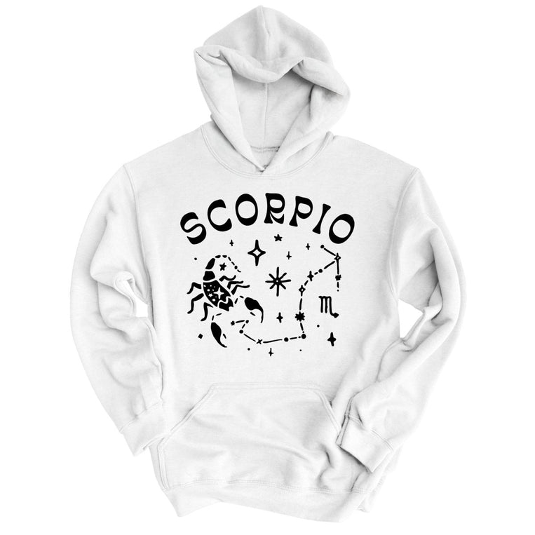 Scorpio Graphic Hoodie - White