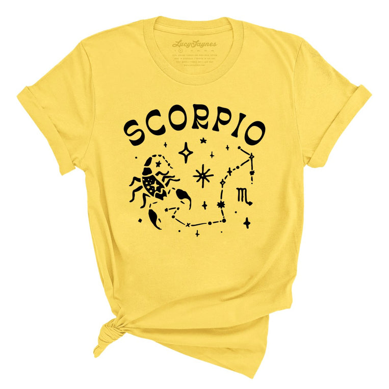 Scorpio Graphic Tee - Yellow
