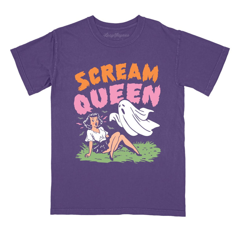 Scream Queen - Grape - Comfort Colors Tee