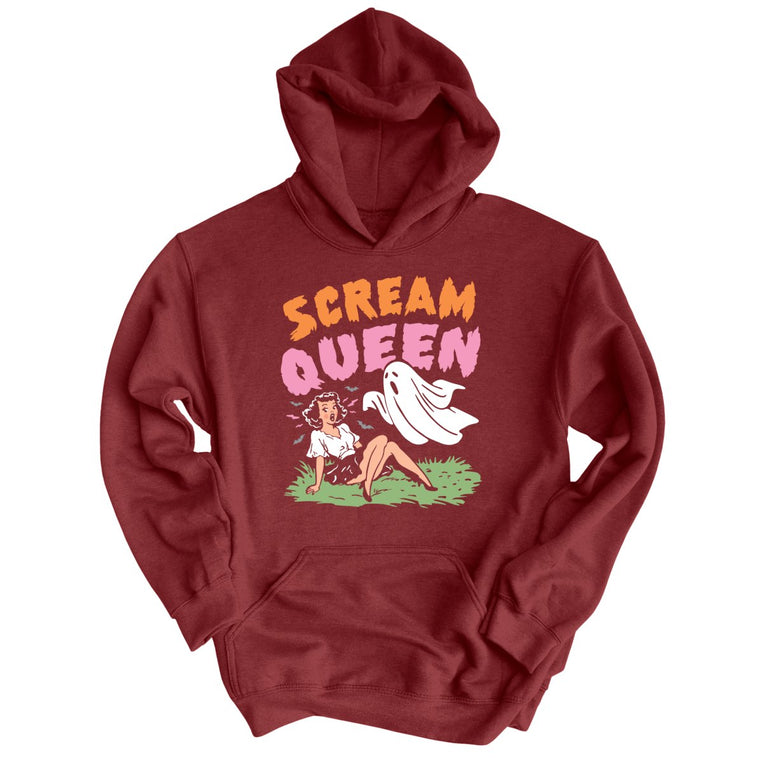 Scream Queen - Maroon - Unisex Hoodie