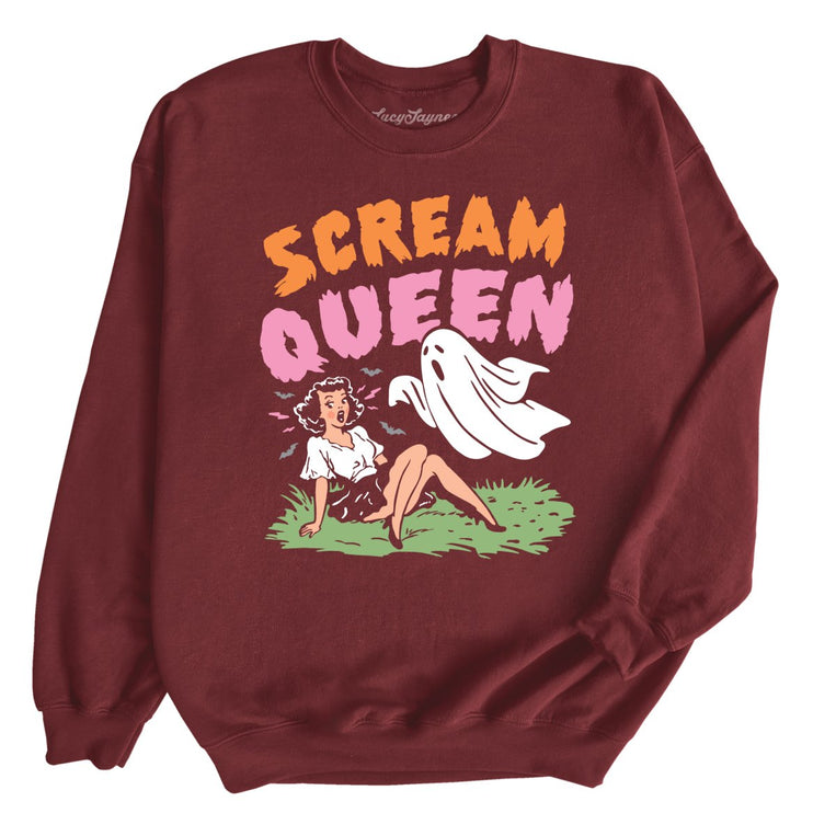Scream Queen - Maroon - Unisex Sweatshirt