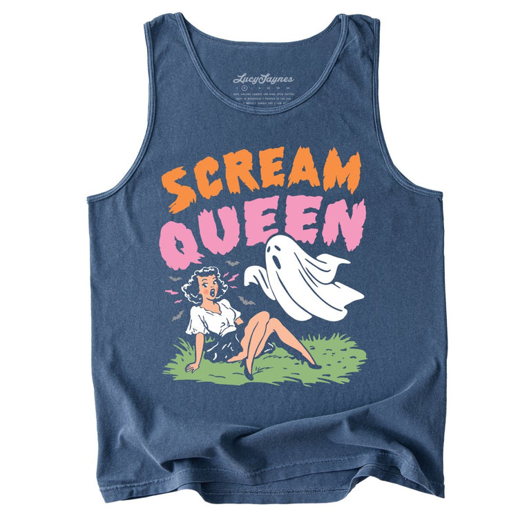 Scream Queen - Denim - Tank Top