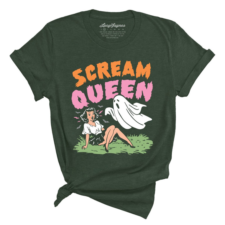 Scream Queen - Heather Forest - Unisex T-Shirt