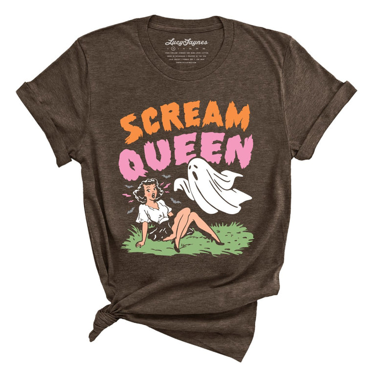 Scream Queen - Heather Brown - Unisex T-Shirt