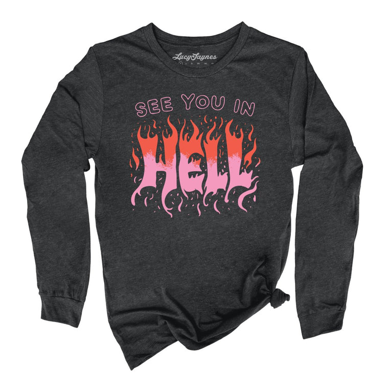 See You In Hell - Dark Grey Heather - Full Front