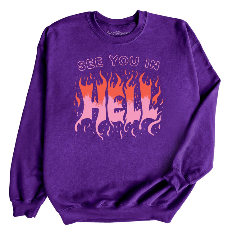 See You In Hell - Purple - Full Front