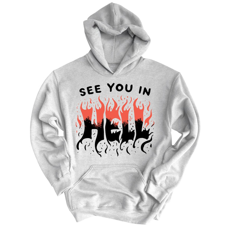 See You In Hell - Grey Heather - Full Front