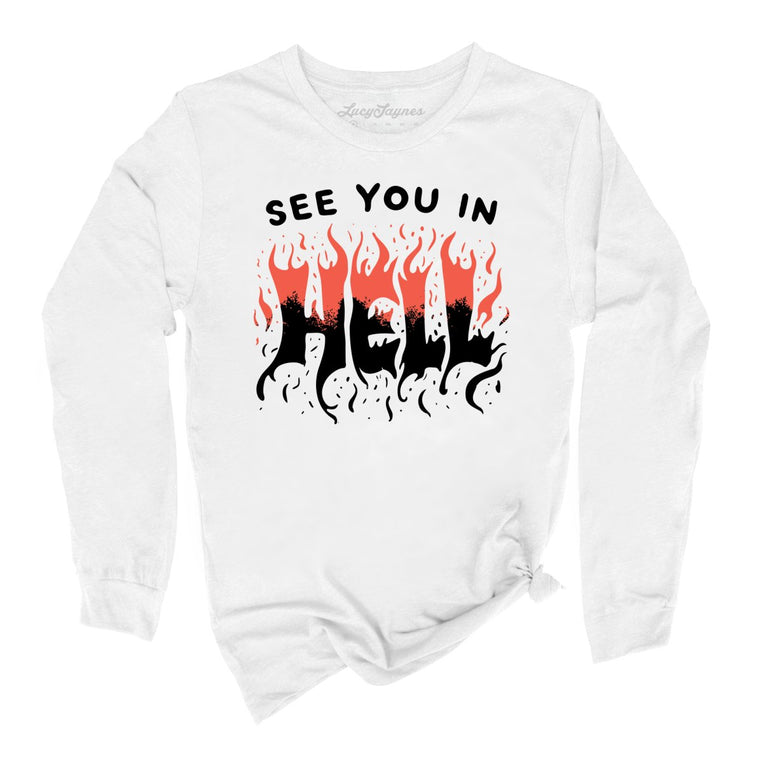 See You In Hell - White - Full Front