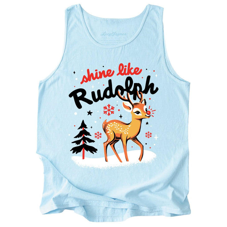 Shine Like Rudolph Comfort Colors Tank Top