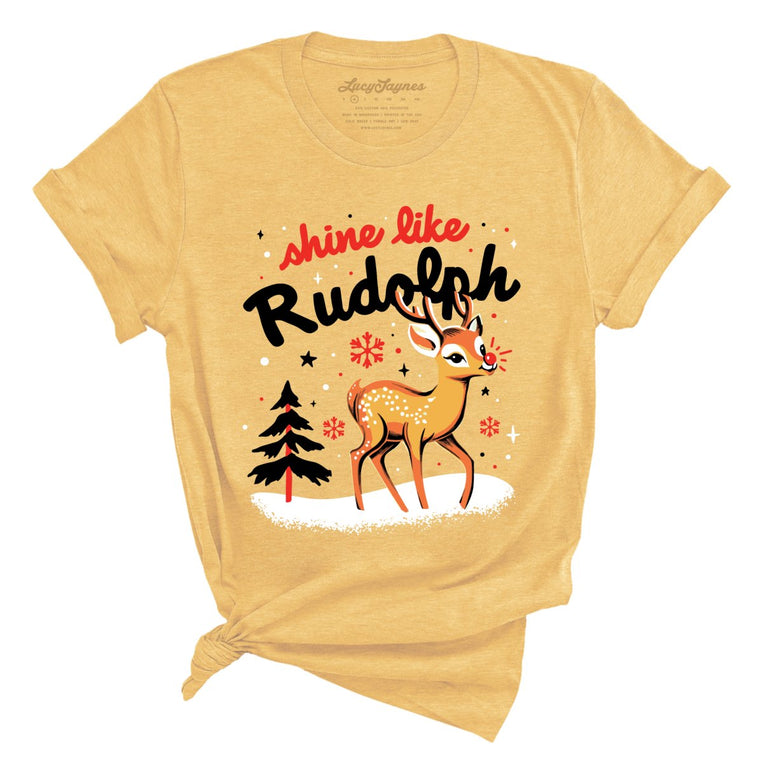 Shine Like Rudolph - Heather Yellow Gold - Full Front