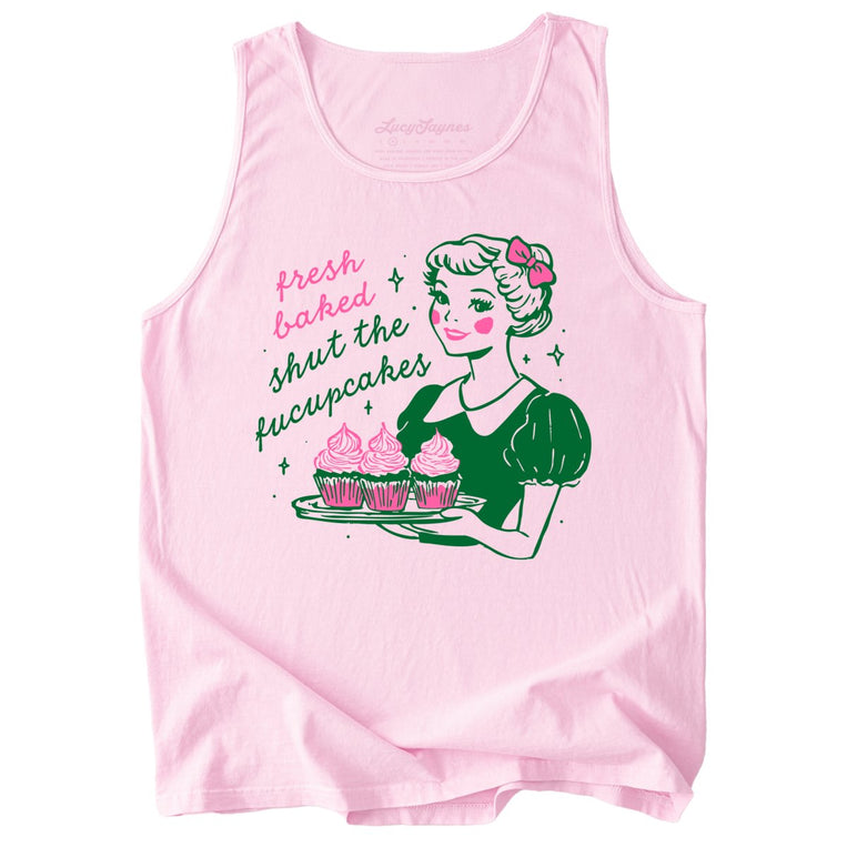 Shut The Fucupcakes Comfort Colors Graphic Tank Top