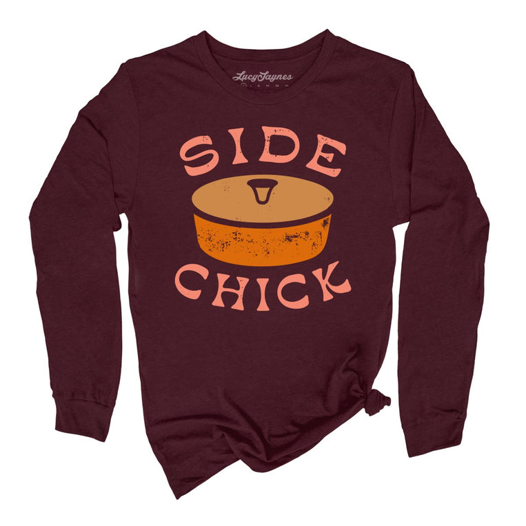 Side Chick - Heather Maroon - Full Front