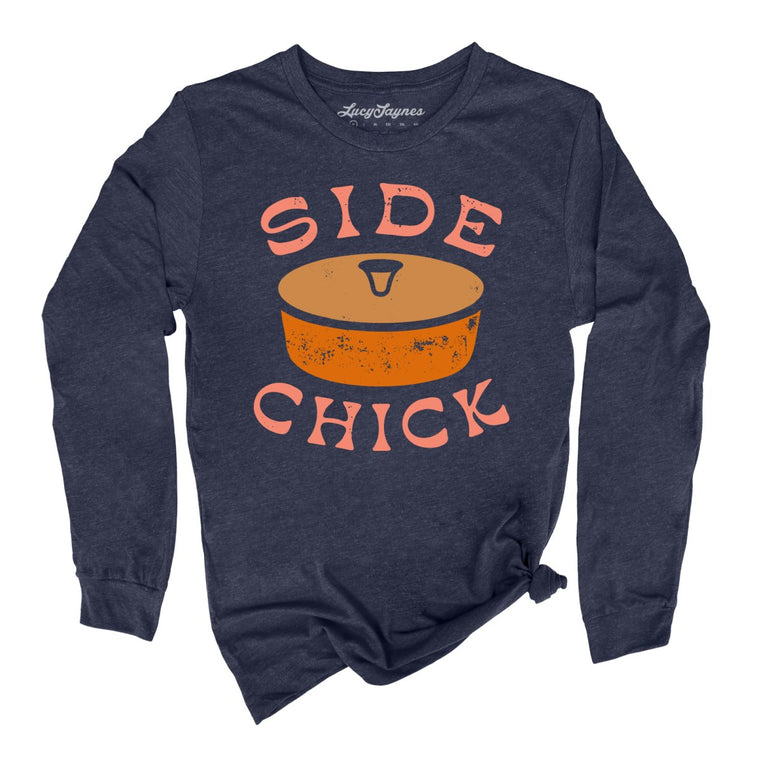 Side Chick - Heather Navy - Full Front