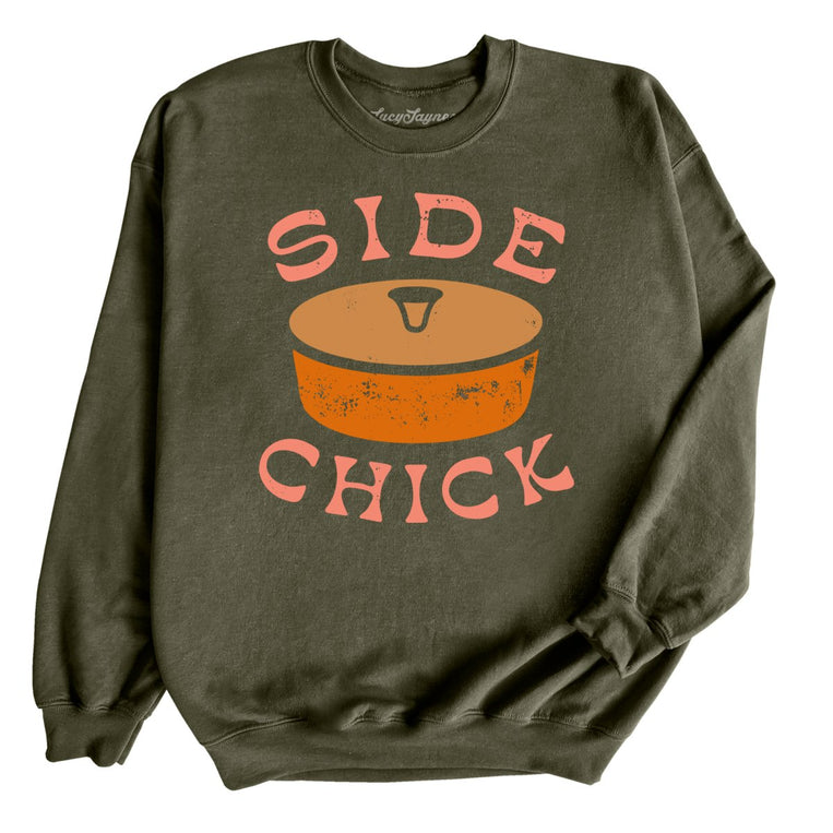 Side Chick - Military Green - Full Front