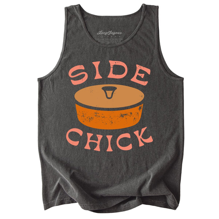 Side Chick Comfort Colors Graphic Tank Top - Pepper