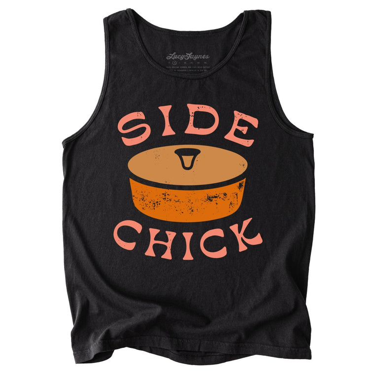 Side Chick Comfort Colors Graphic Tank Top - Black