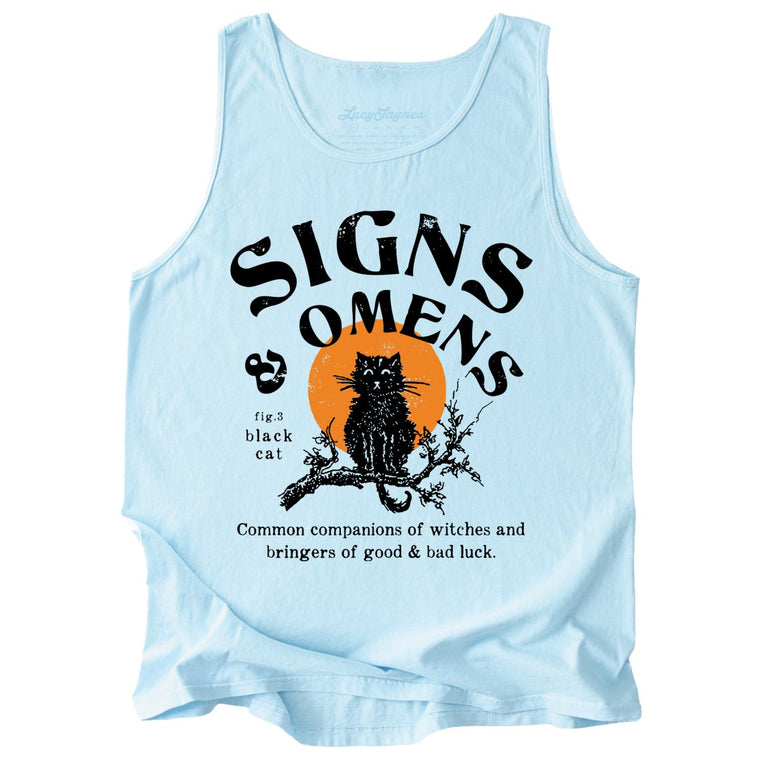 Signs & Omens Comfort Colors Graphic Tank Top - Chambray