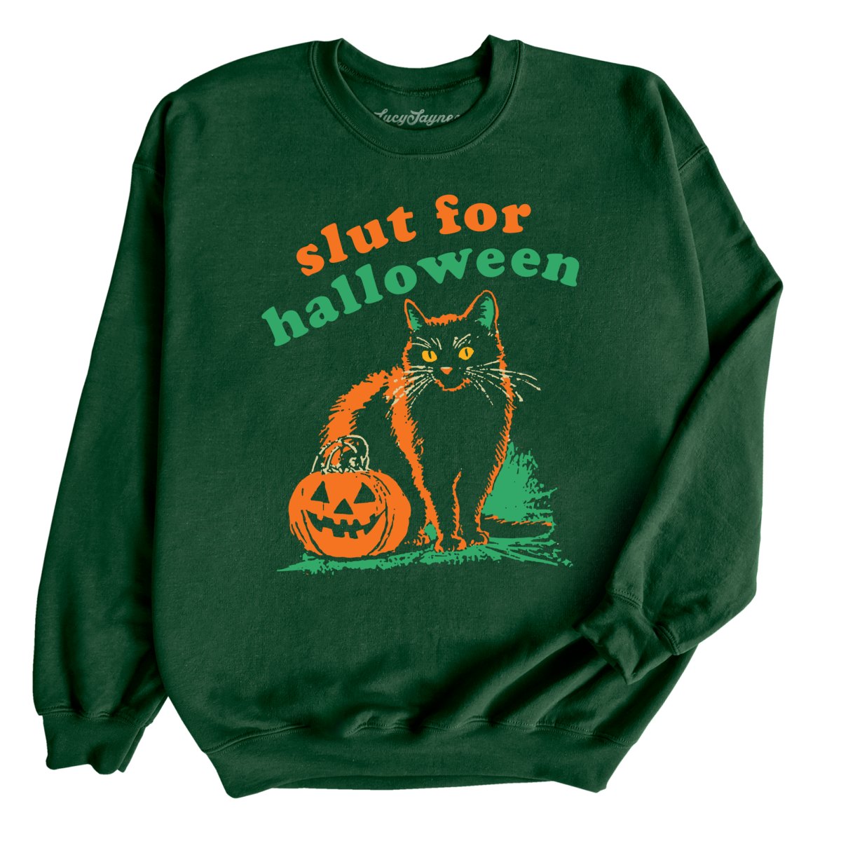 Personaggio kawaii di gnomo Halloween e gatto strega | Vettore Premium