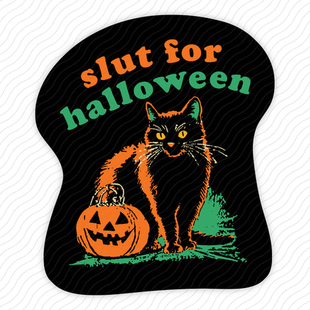 Slut For Halloween Sticker