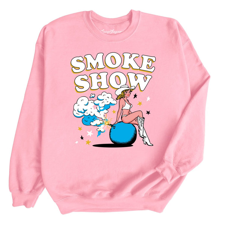 Smoke Show Babe - Light Pink - Full Front