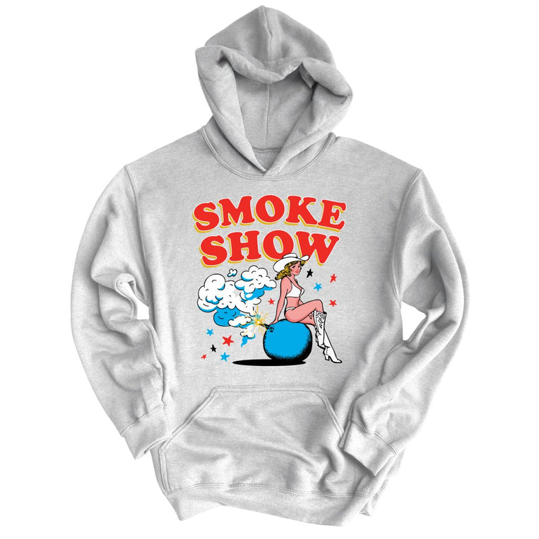 Smoke Show Babe - Grey Heather - Full Front
