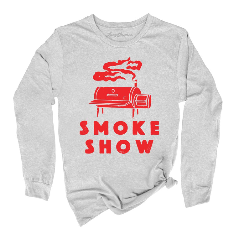 Smoke Show Grill - Athletic Heather - Full Front