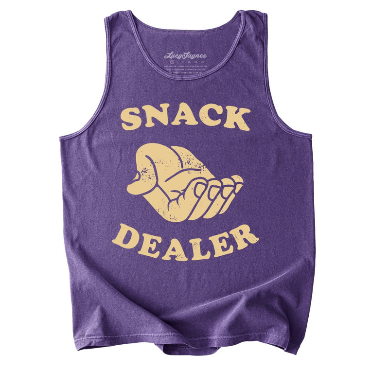 Snack Dealer Comfort Colors Graphic Tank Top - Grape