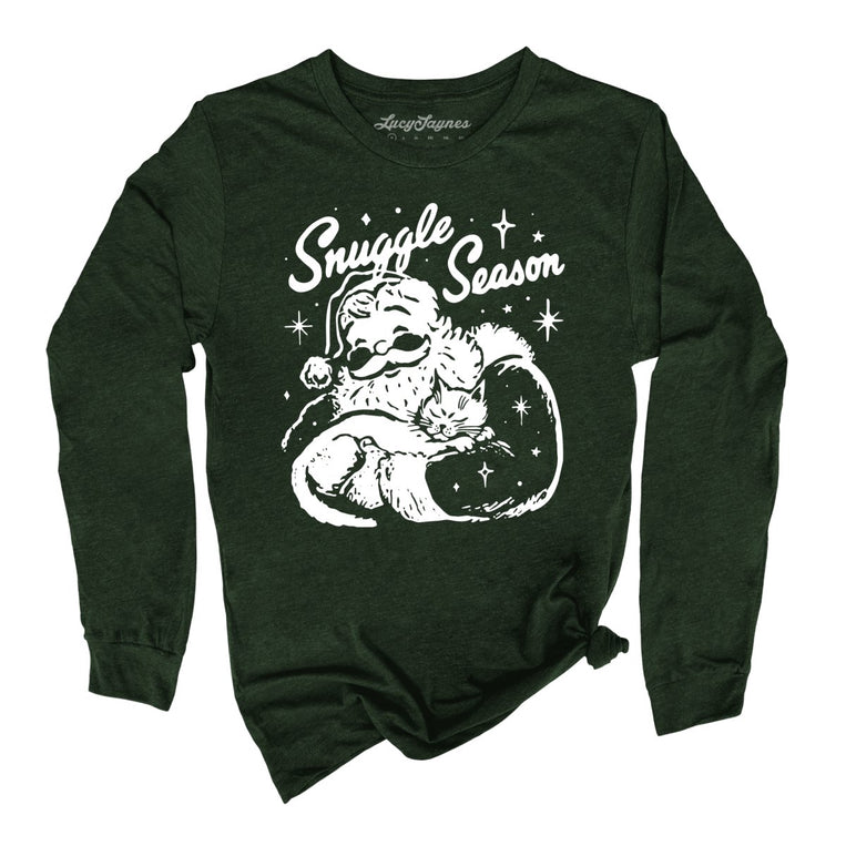 Snuggle Season - Heather Forest - Unisex Long Sleeve T-Shirt