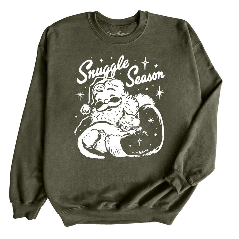 Snuggle Season - Military Green - Unisex Sweatshirt
