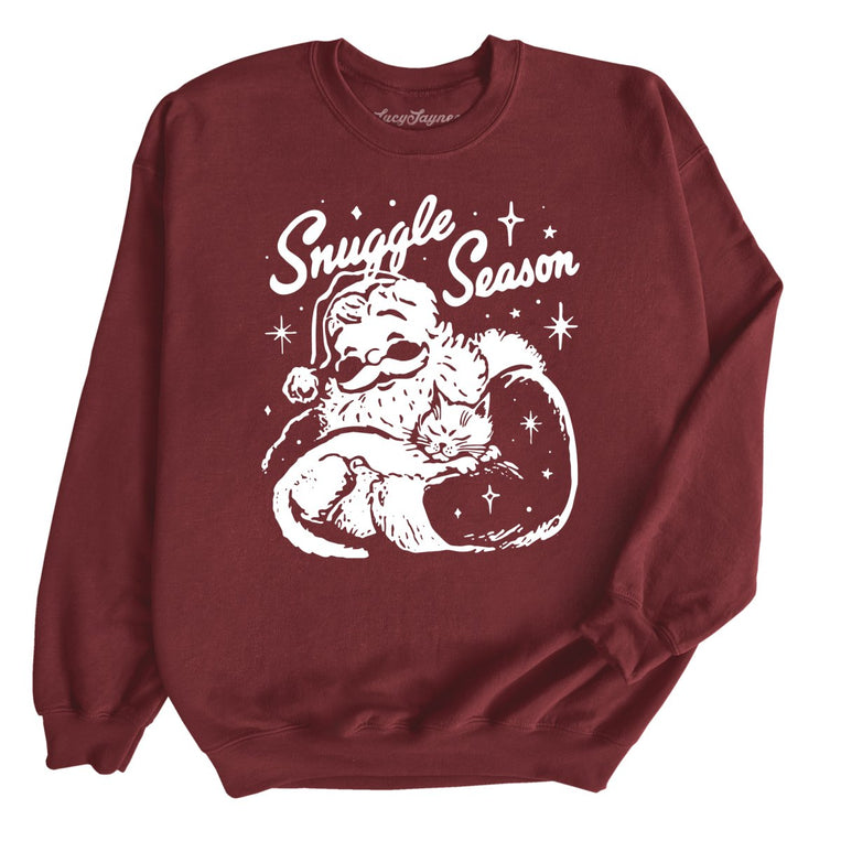 Snuggle Season - Maroon - Unisex Sweatshirt