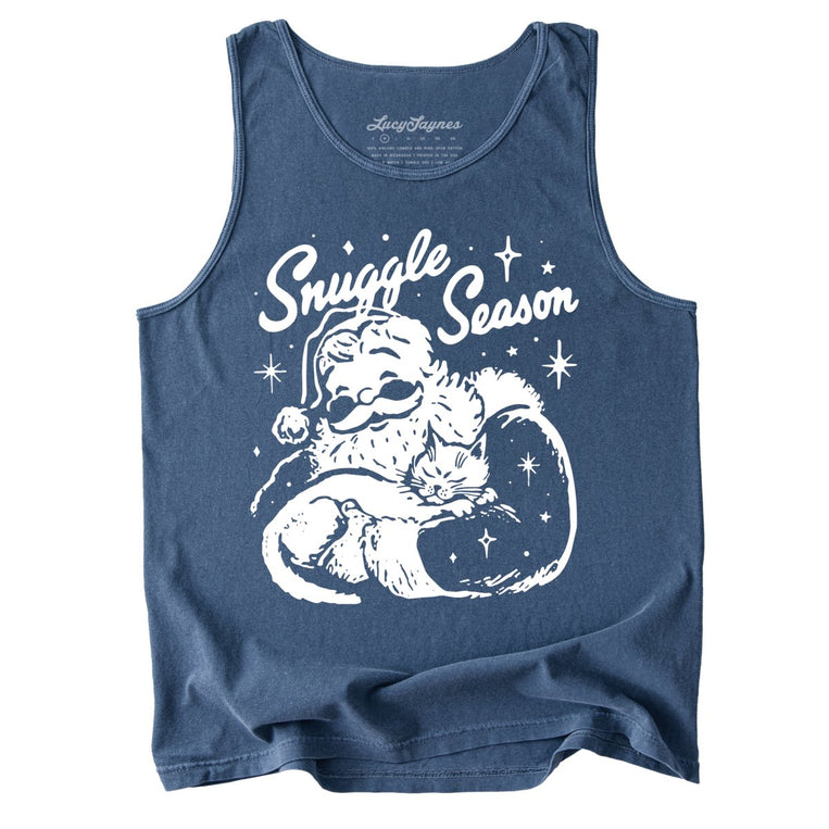 Snuggle Season Tank Top - Denim - Tank Top