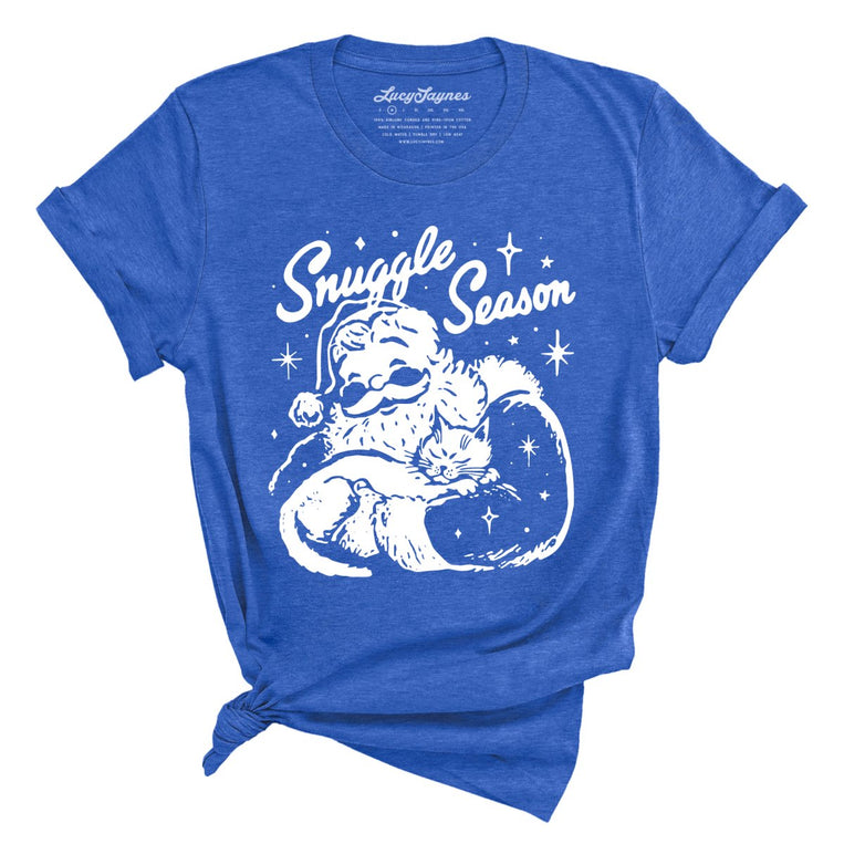 Snuggle Season - Heather True Royal - Unisex T-Shirt