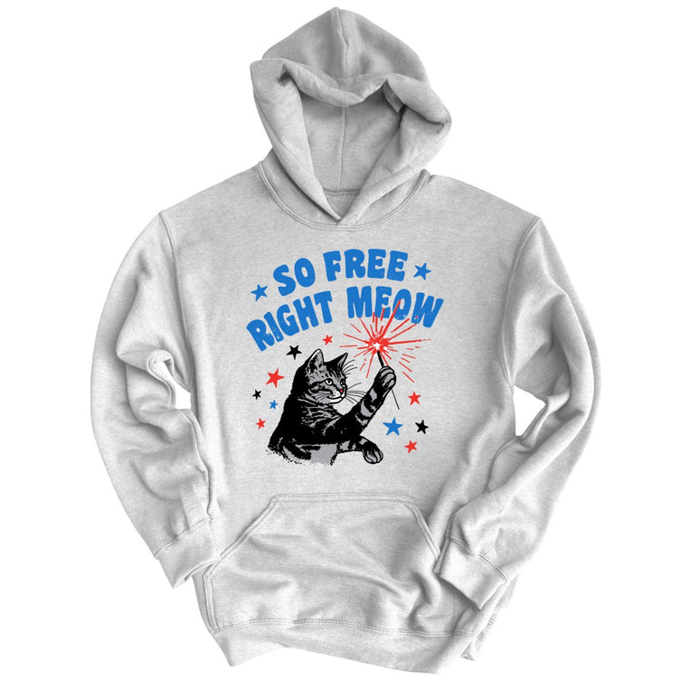 So Free Right Meow - Grey Heather - Full Front