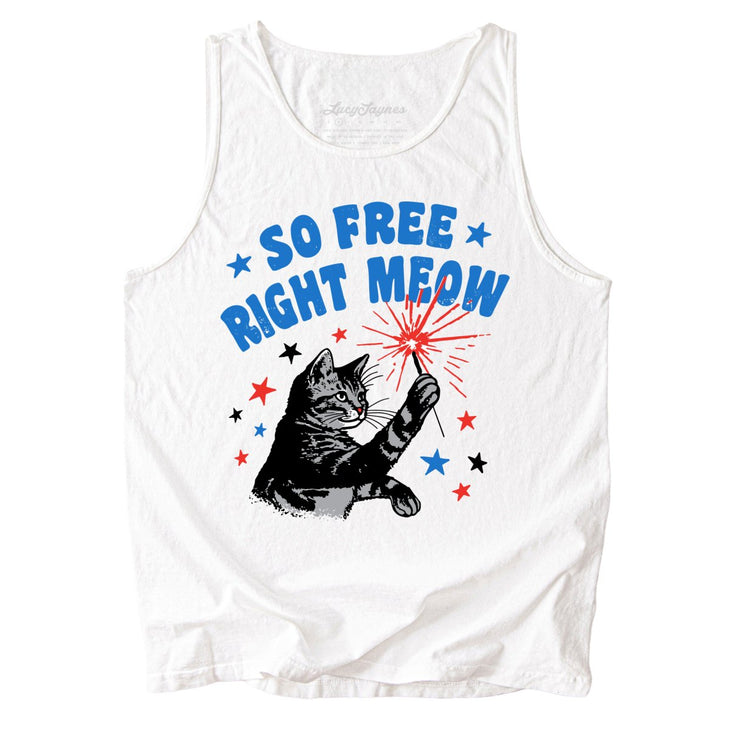 So Free Right Meow Comfort Colors Tank Top