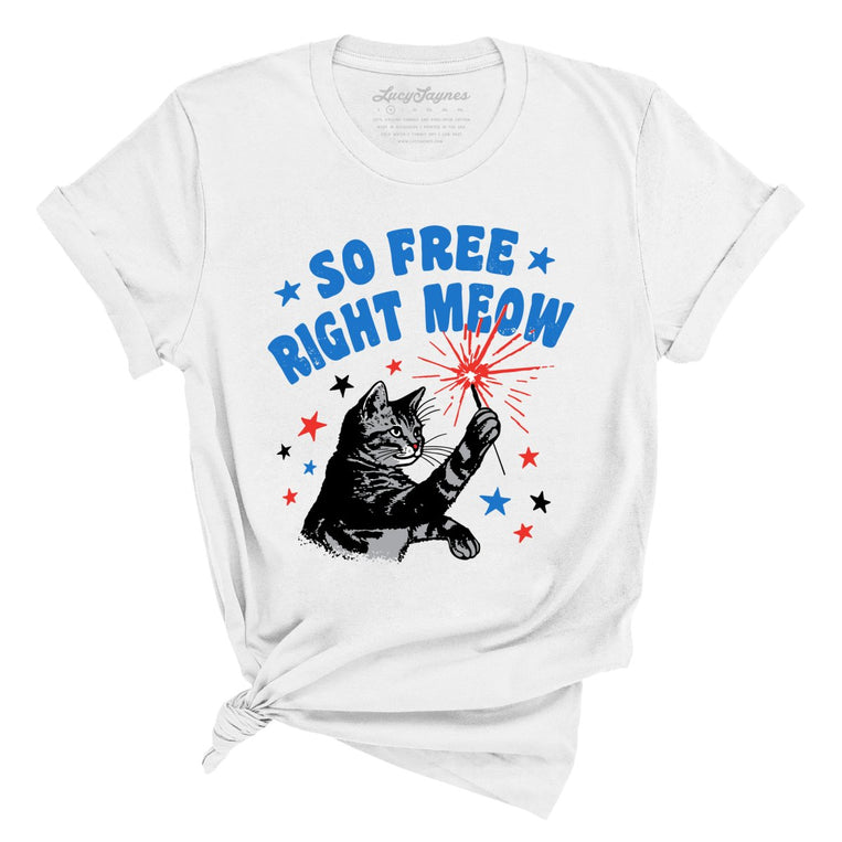 So Free Right Meow - White - Full Front
