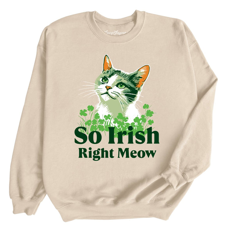 So Irish Right Meow - Sand - Full Front