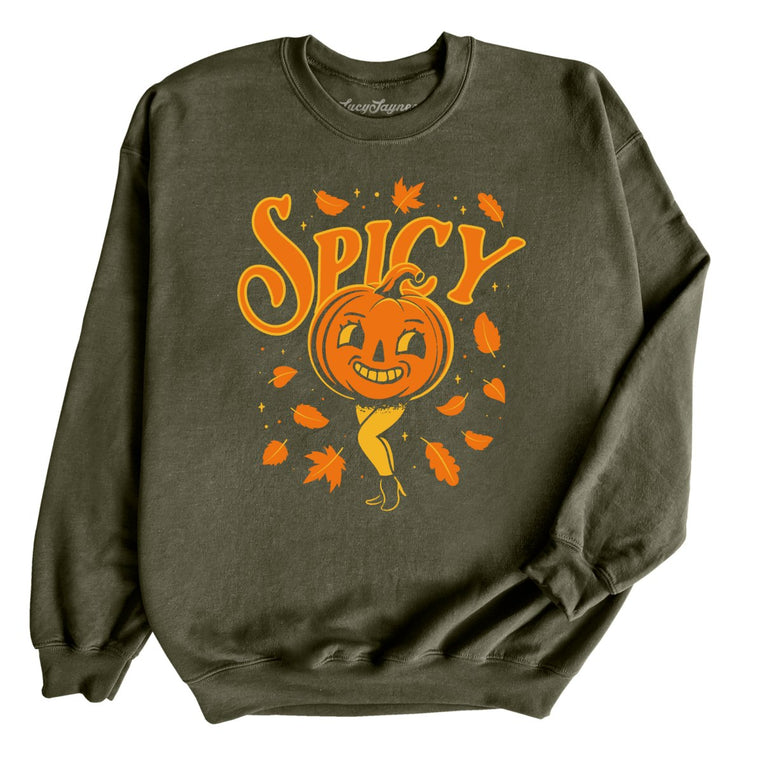 Spicy Pumpkin - Military Green - Full Front