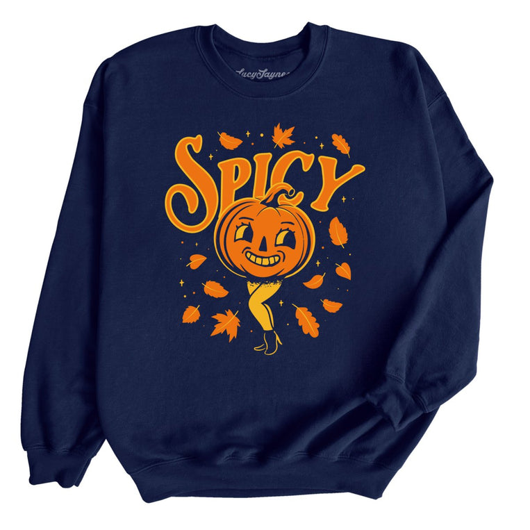 Spicy Pumpkin - Navy - Full Front