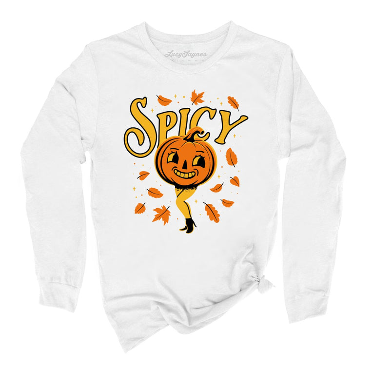 Spicy Pumpkin - White - Full Front