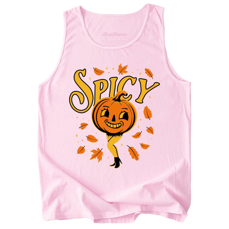Spicy Pumpkin Comfort Colors Graphic Tank Top - Blossom