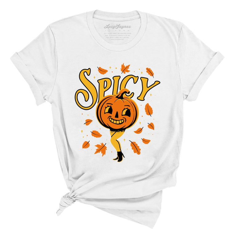 Spicy Pumpkin - White - Full Front