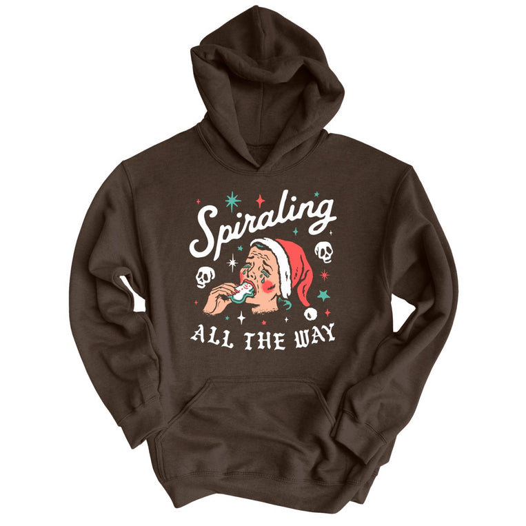 Spiraling All The Way - Dark Chocolate - Unisex Hoodie