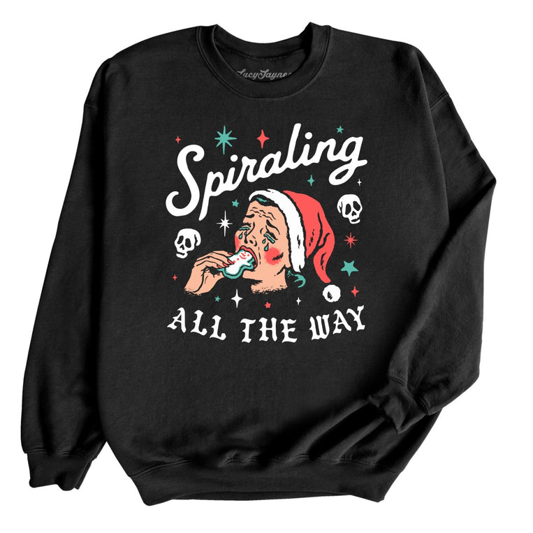 Spiraling All The Way - Black - Unisex Sweatshirt