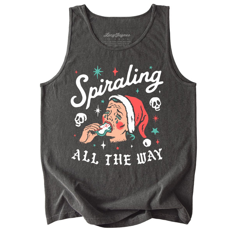 Spiraling All The Way - Pepper - Tank Top