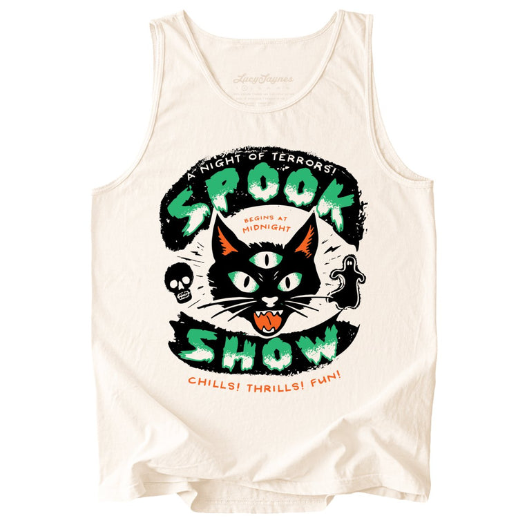 Spook Show Comfort Colors Graphic Tank Top - Ivory