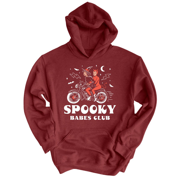 Spooky Babes Club - Maroon - Unisex Hoodie