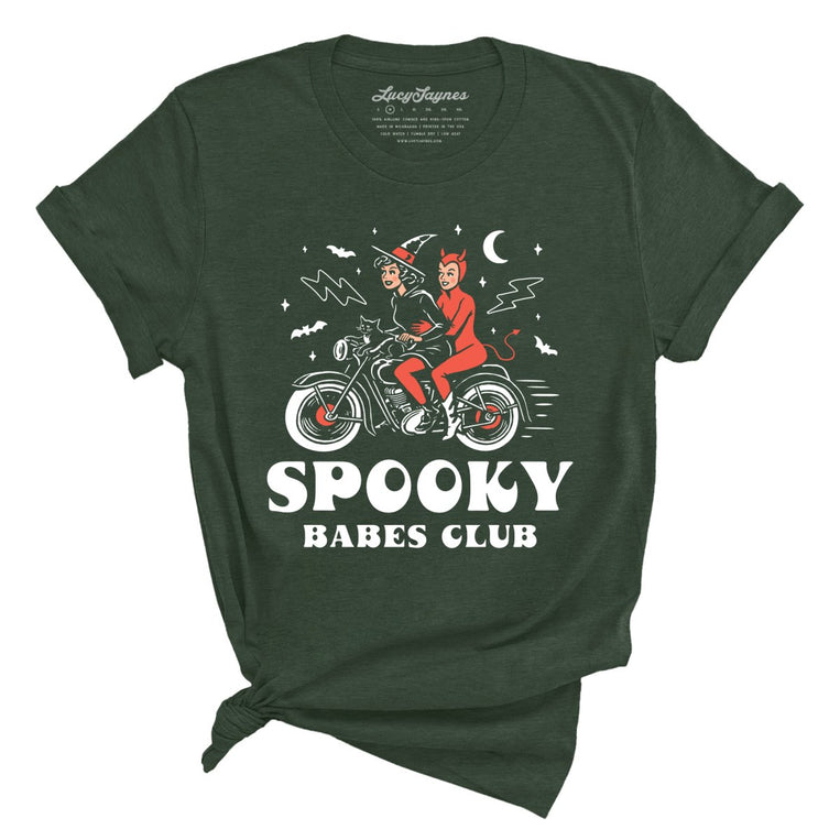 Spooky Babes Club - Heather Forest - Unisex T-Shirt
