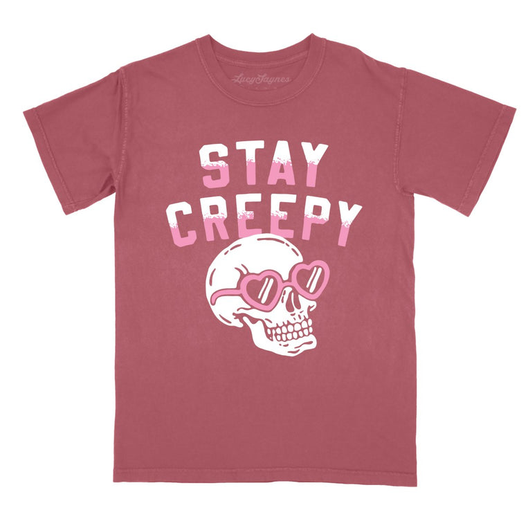 Stay Creepy - Brick - Comfort Colors Tee