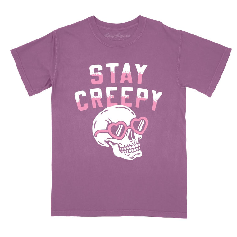 Stay Creepy - Berry - Comfort Colors Tee