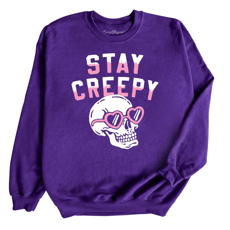 Stay Creepy - Purple - Unisex Sweatshirt